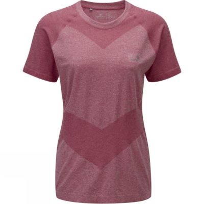 Tee Ronhill Aspiration Cool Knit Manga Corta Mujer Rojas - Chile BKU716093